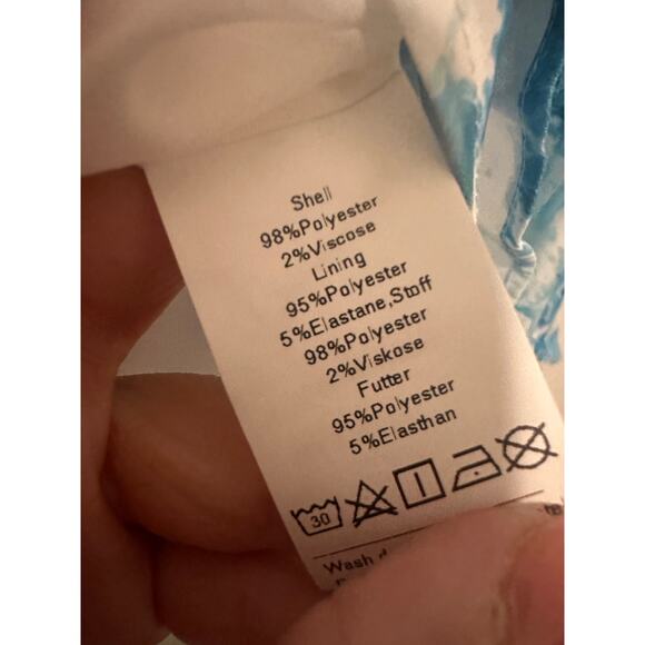 Grace Karin Womens Large Blue White Sleeveless Floral Spaghetti Strap Maxi Dress - Picture 8 of 11